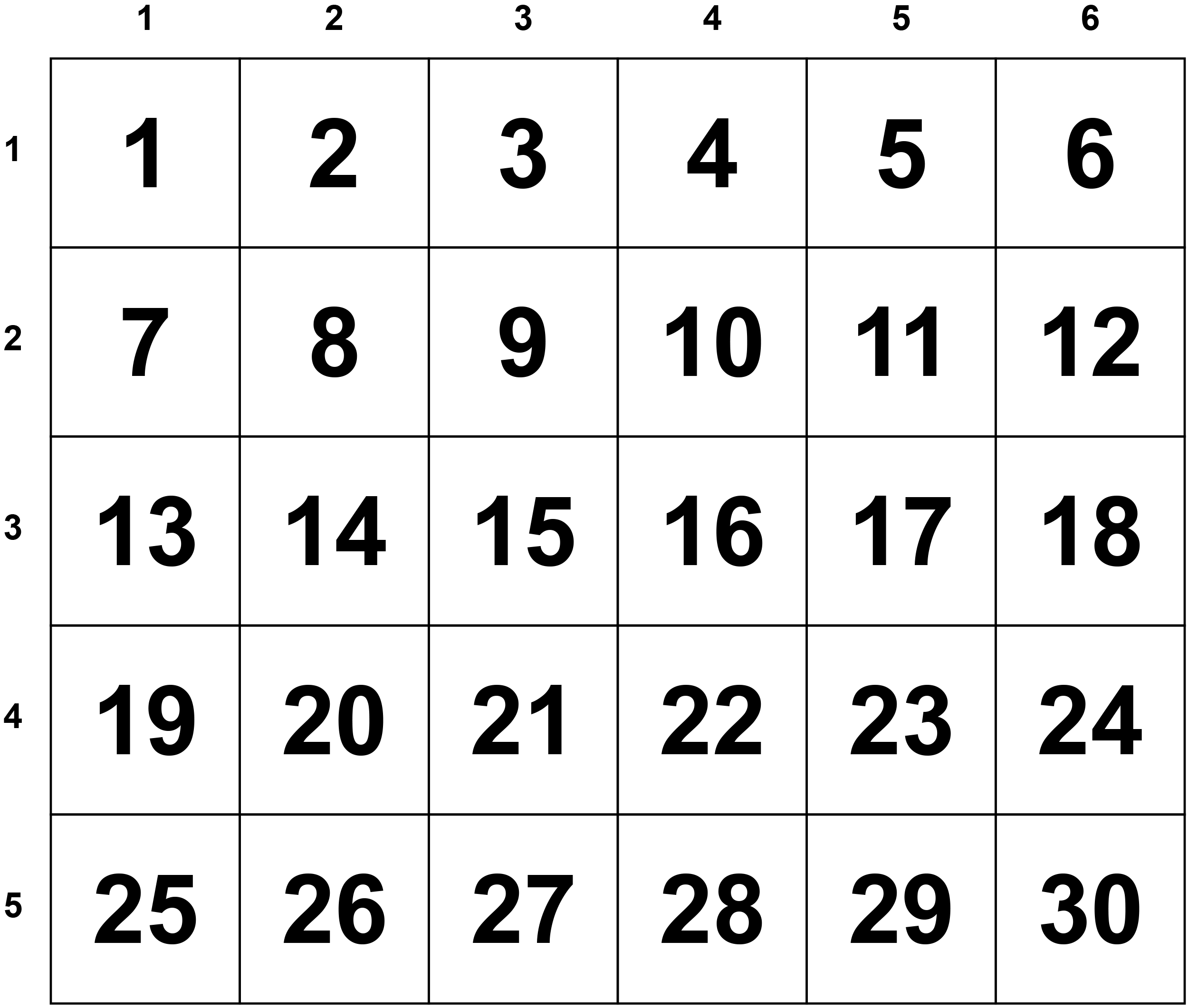 A month consists of five 6-day weeks totaling 30 days